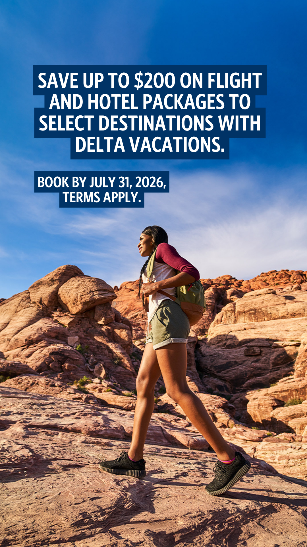 Delta Vacations Facebook ad