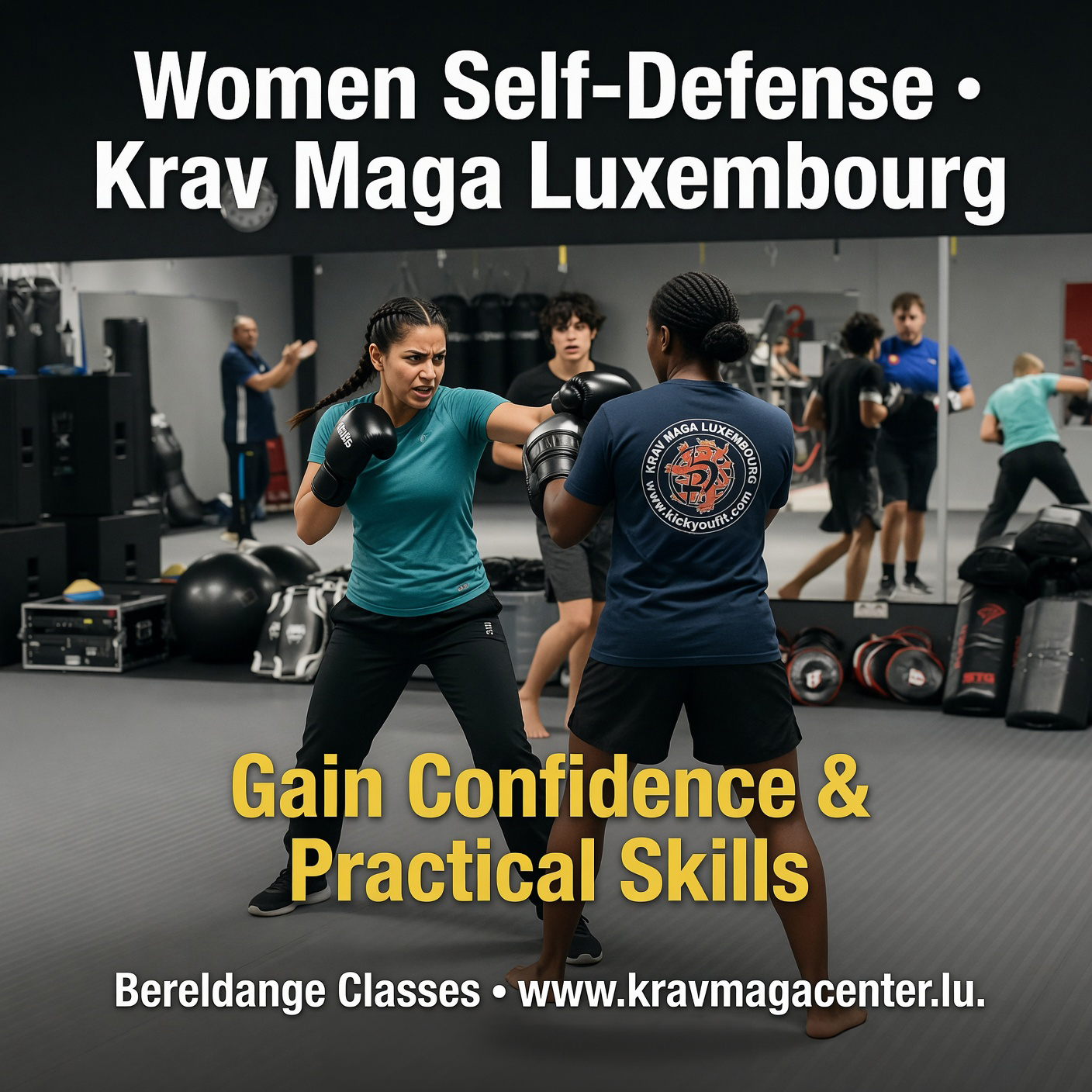 Krav Maga Center "by kickyoufit" Facebook ad