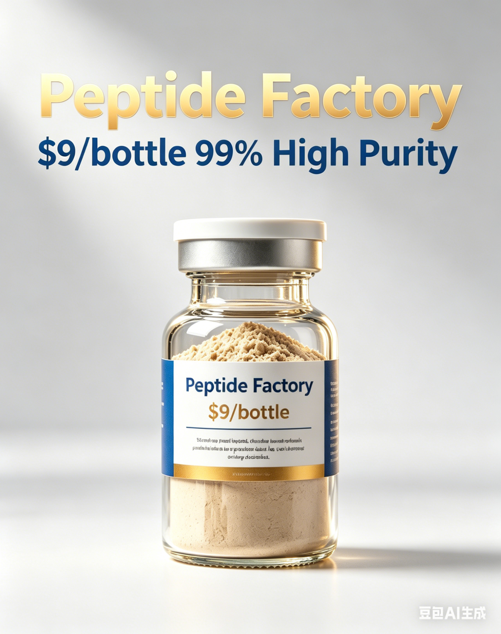 Peptide Research Institute Facebook ad: Contact Us