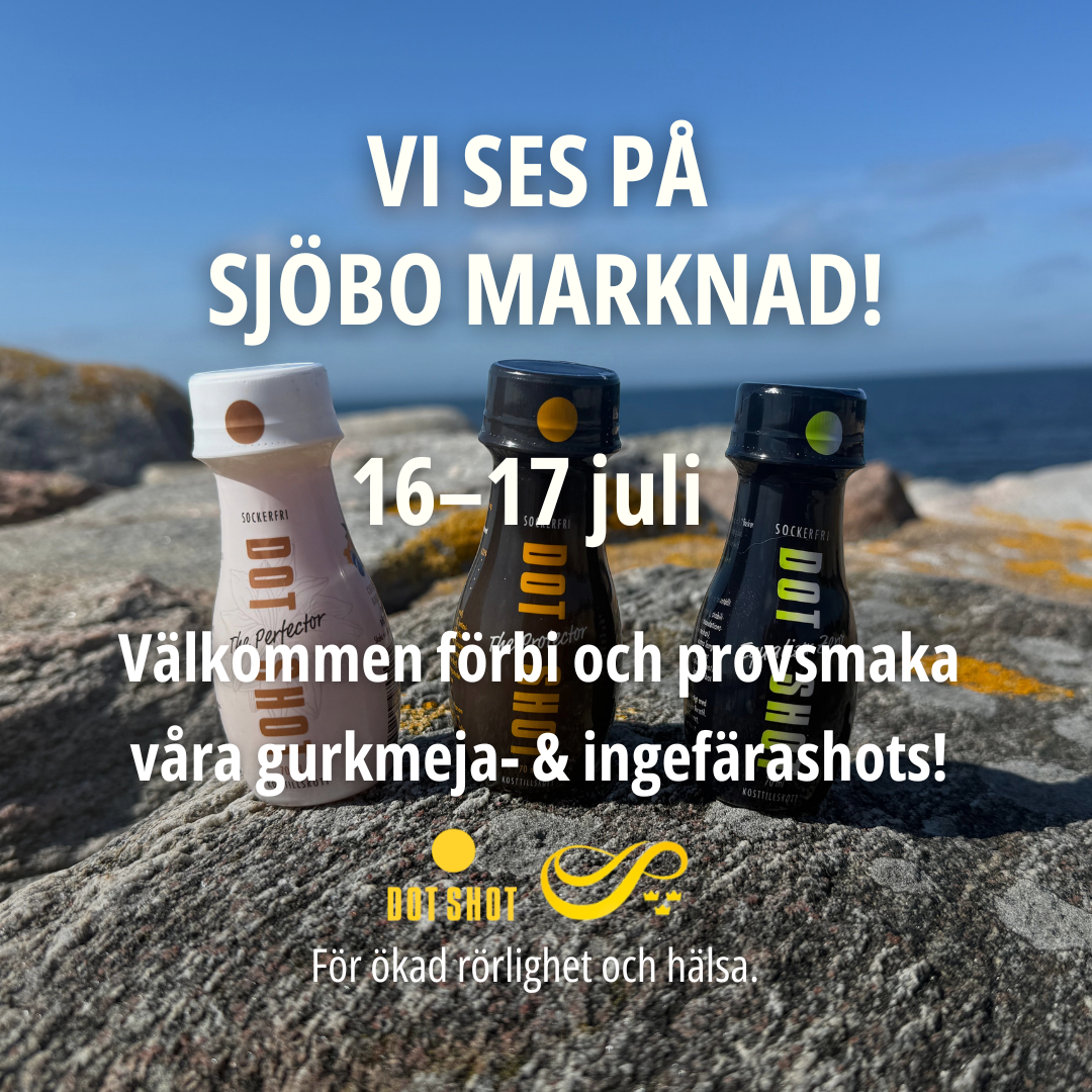 Dot Shot Facebook ad: Vi ses på Sjöbo Marknad!