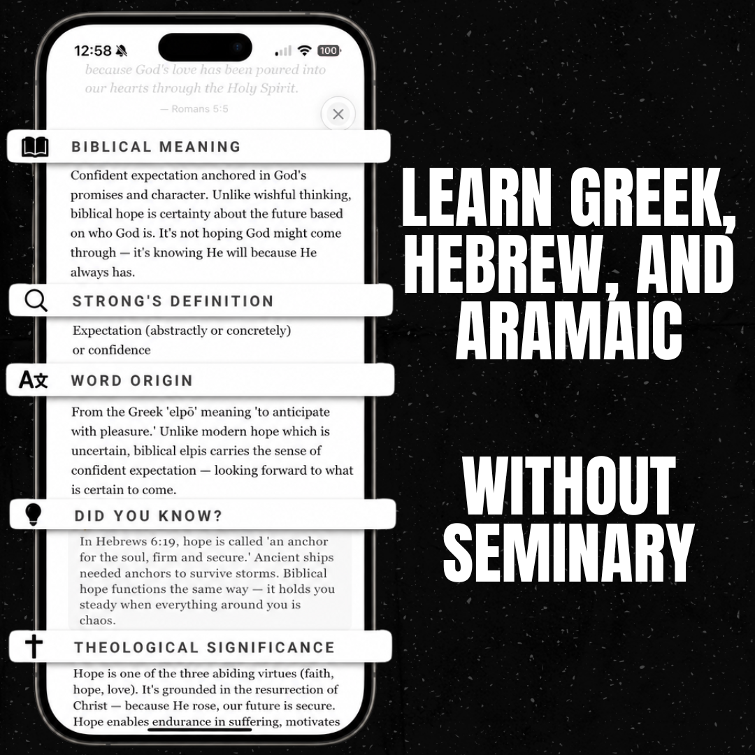 Bible Word Study Facebook ad: You must be a Bible Geek. (download this app)