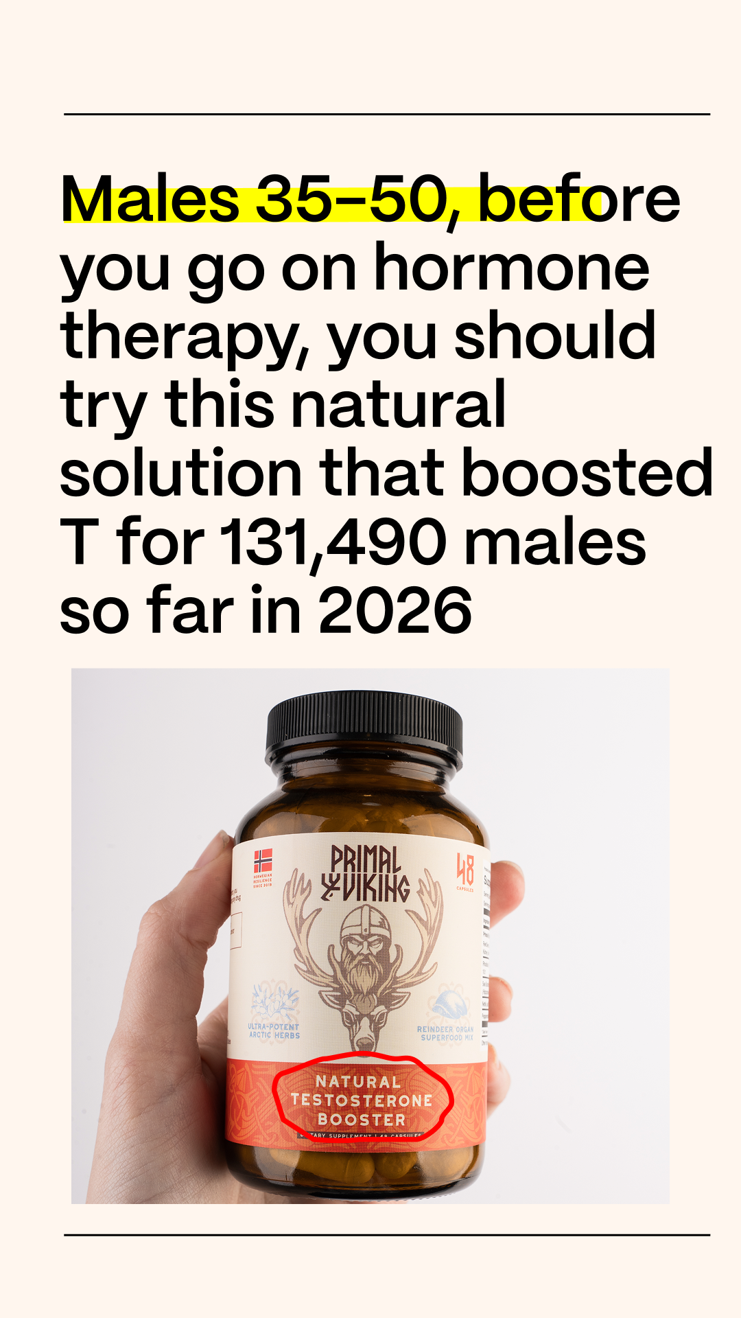 Primal Viking Facebook ad