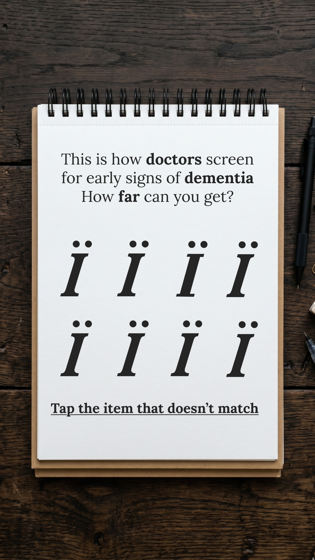 Brain Health Check Facebook ad
