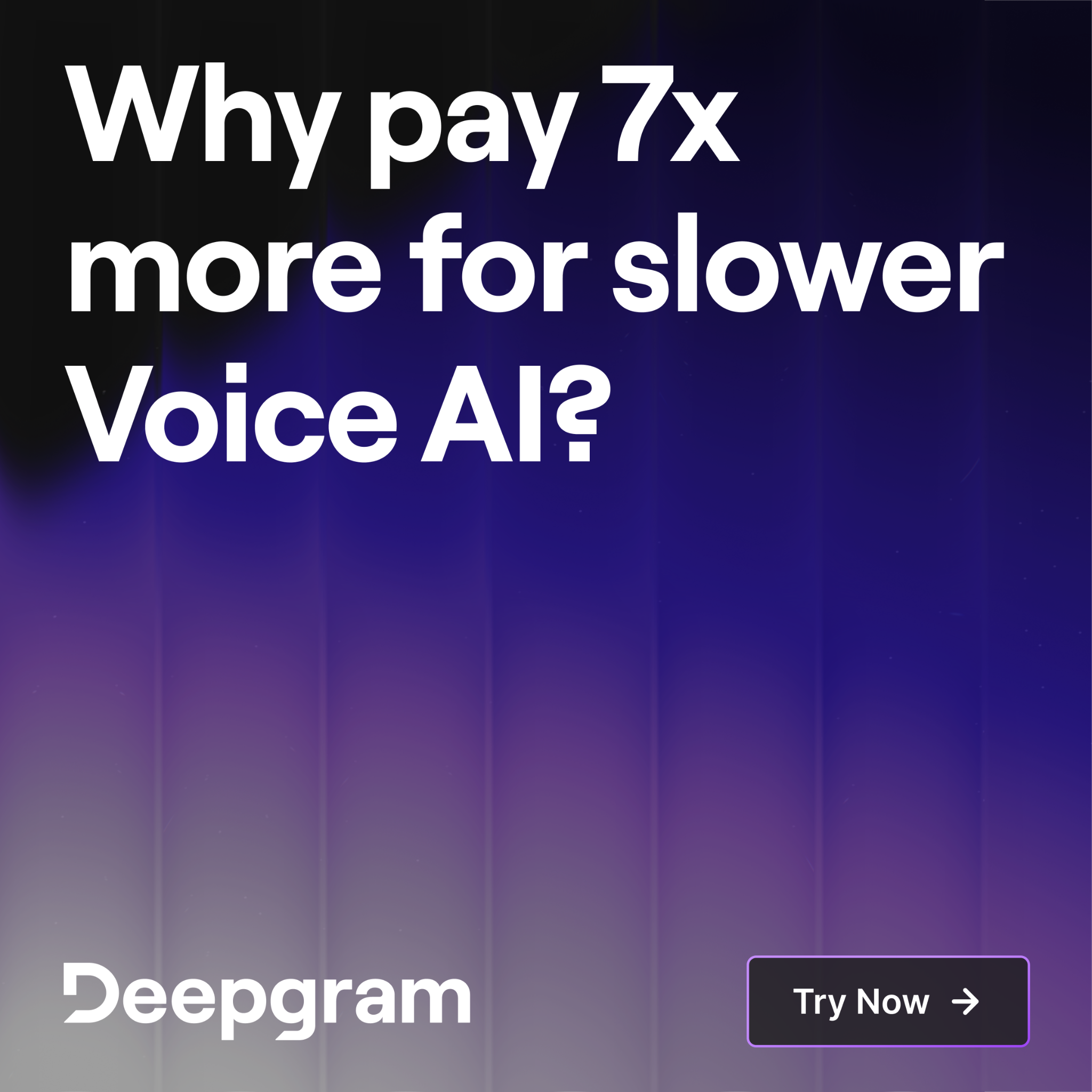 Deepgram Facebook ad