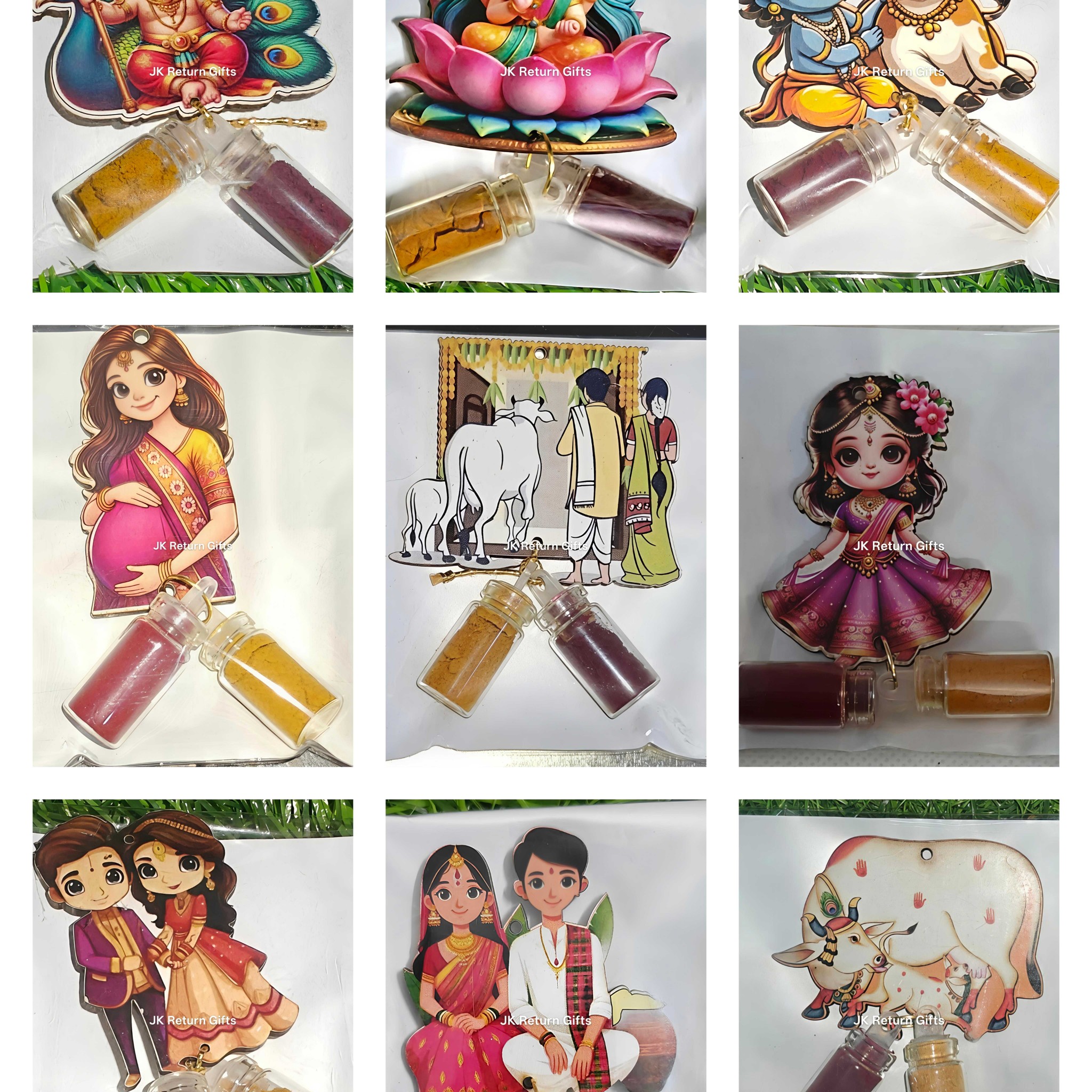 JK Return Gifts Facebook ad: Vibrant Haldi Kumkum Set