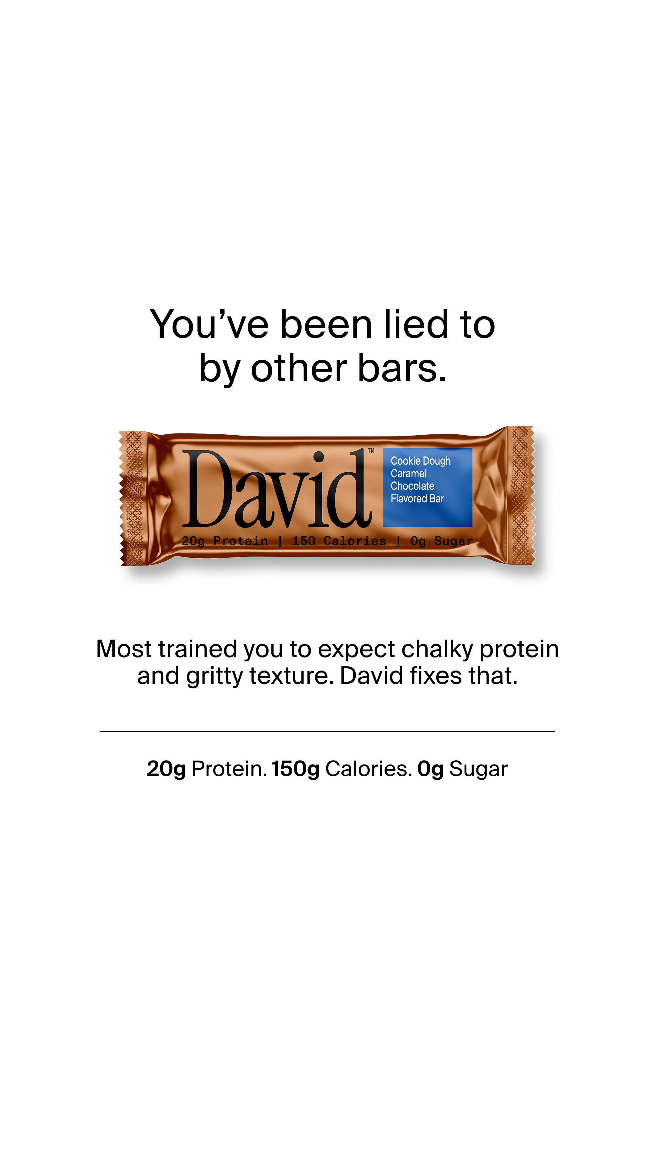David Protein Facebook ad