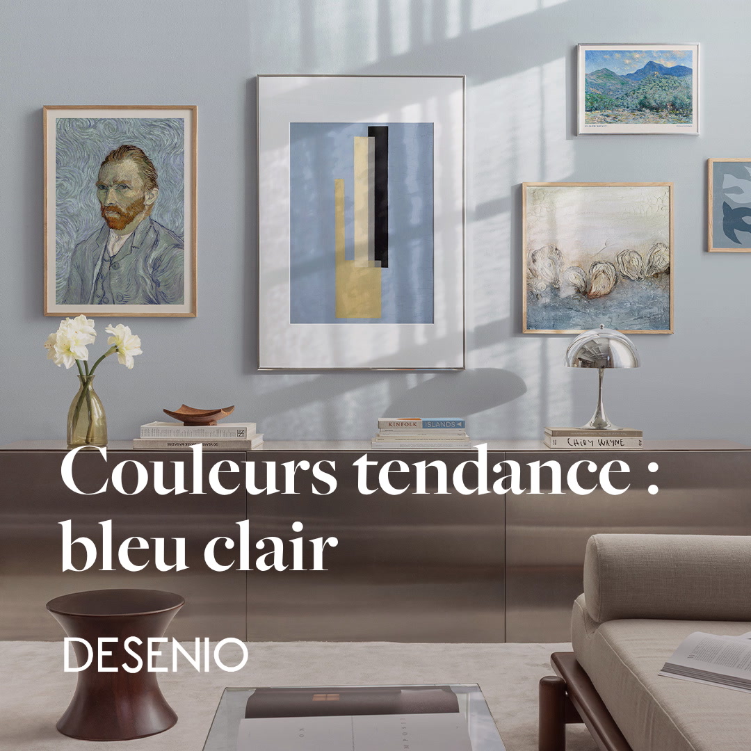Desenio Facebook ad: Affiches bleu clair