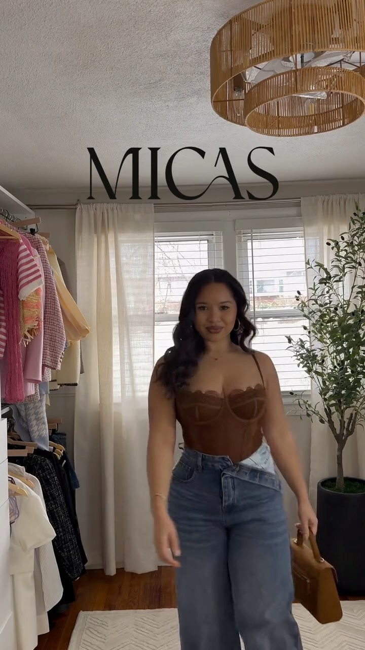 MICAS Facebook ad: These jeans are you team sneaker or heels?
