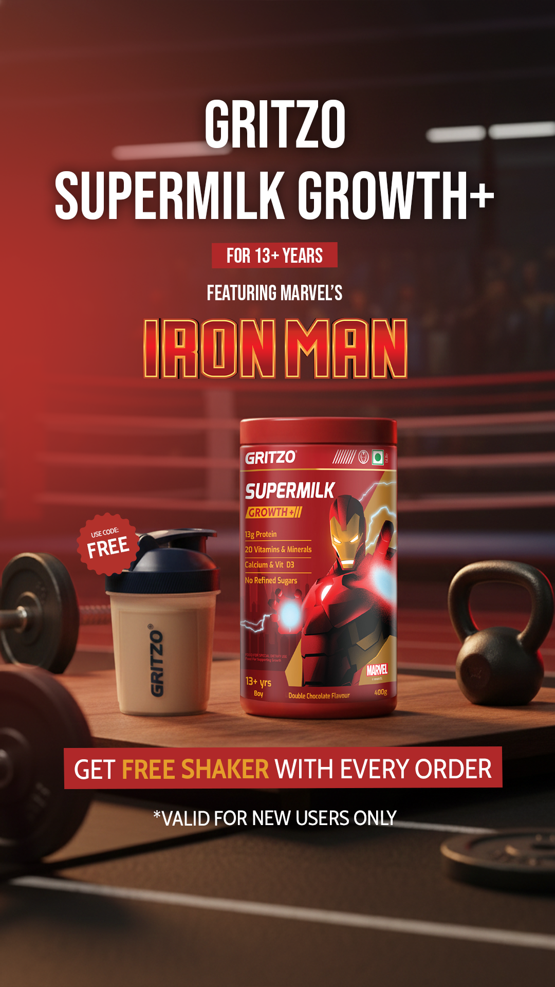 Gritzo SuperMilk Facebook ad