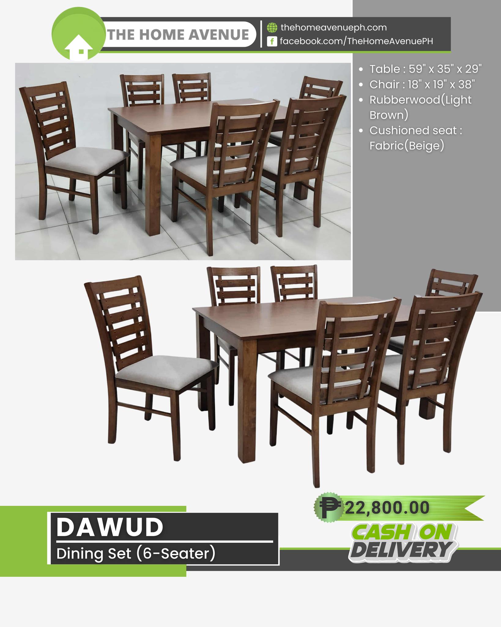 The Home Avenue Facebook ad: One table won’t fit every home, that’s why…