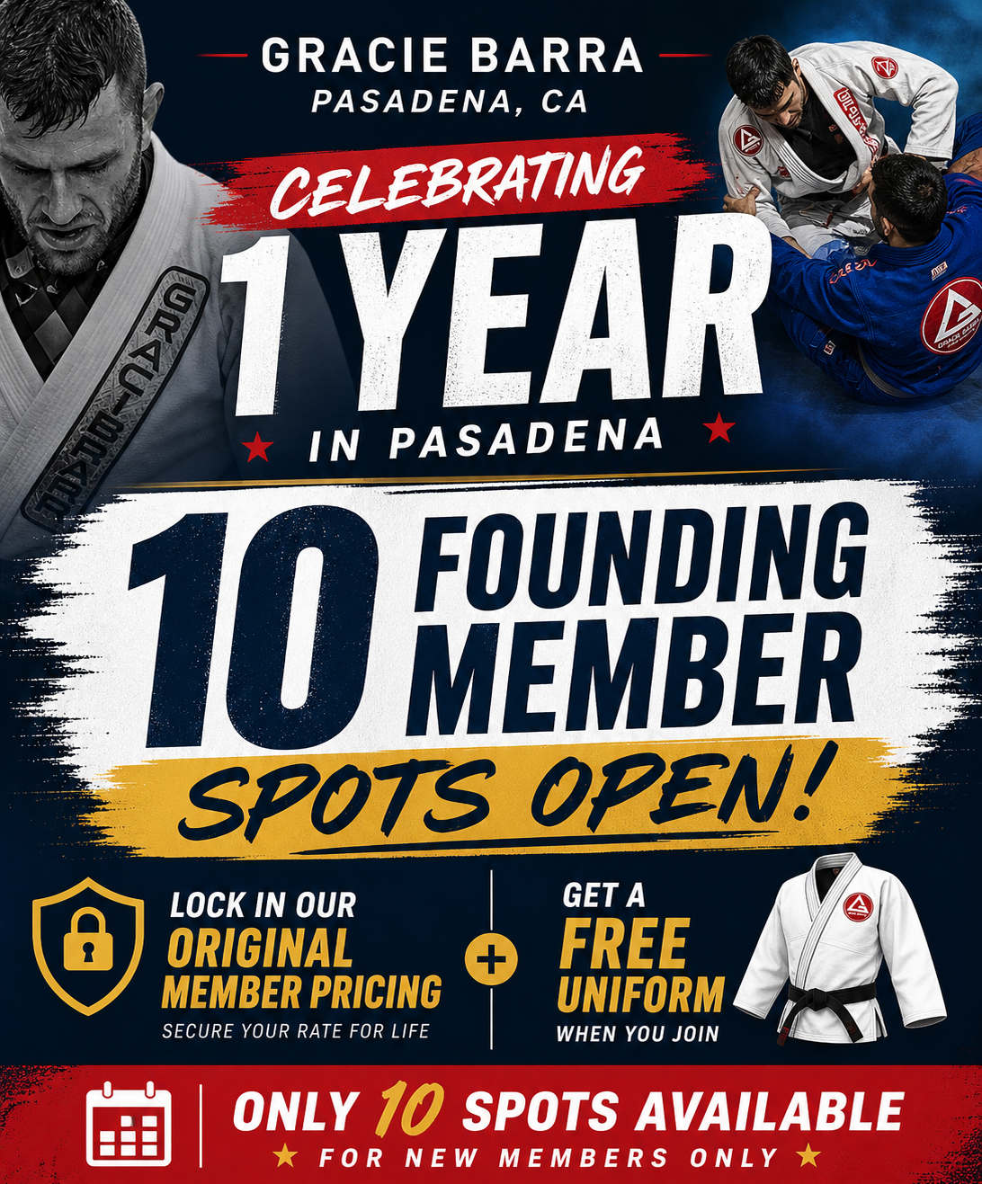 Gracie Barra Pasadena Jiu-Jitsu & Self-Defense Facebook ad: Anniversary Special