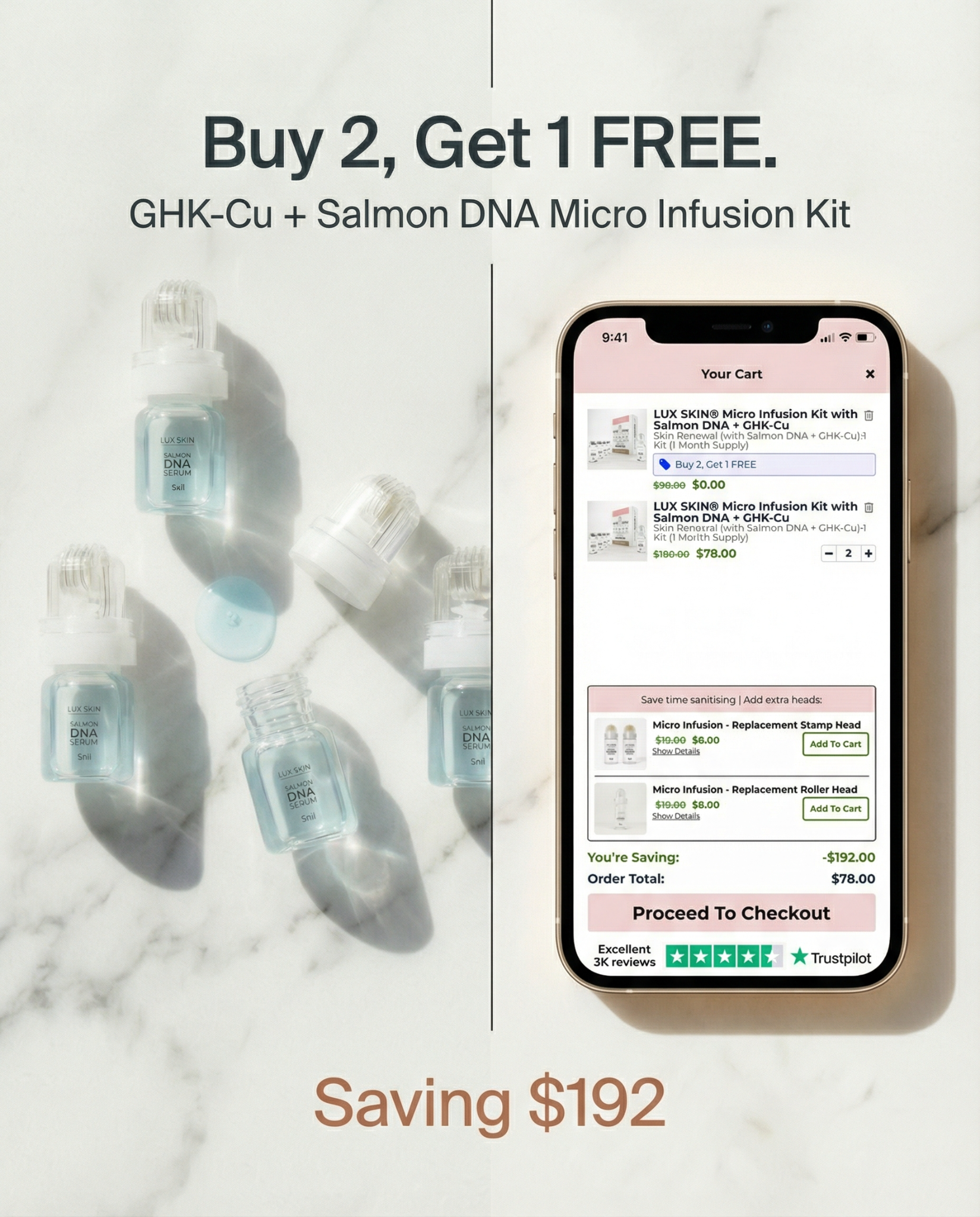LUX SKIN Facebook ad