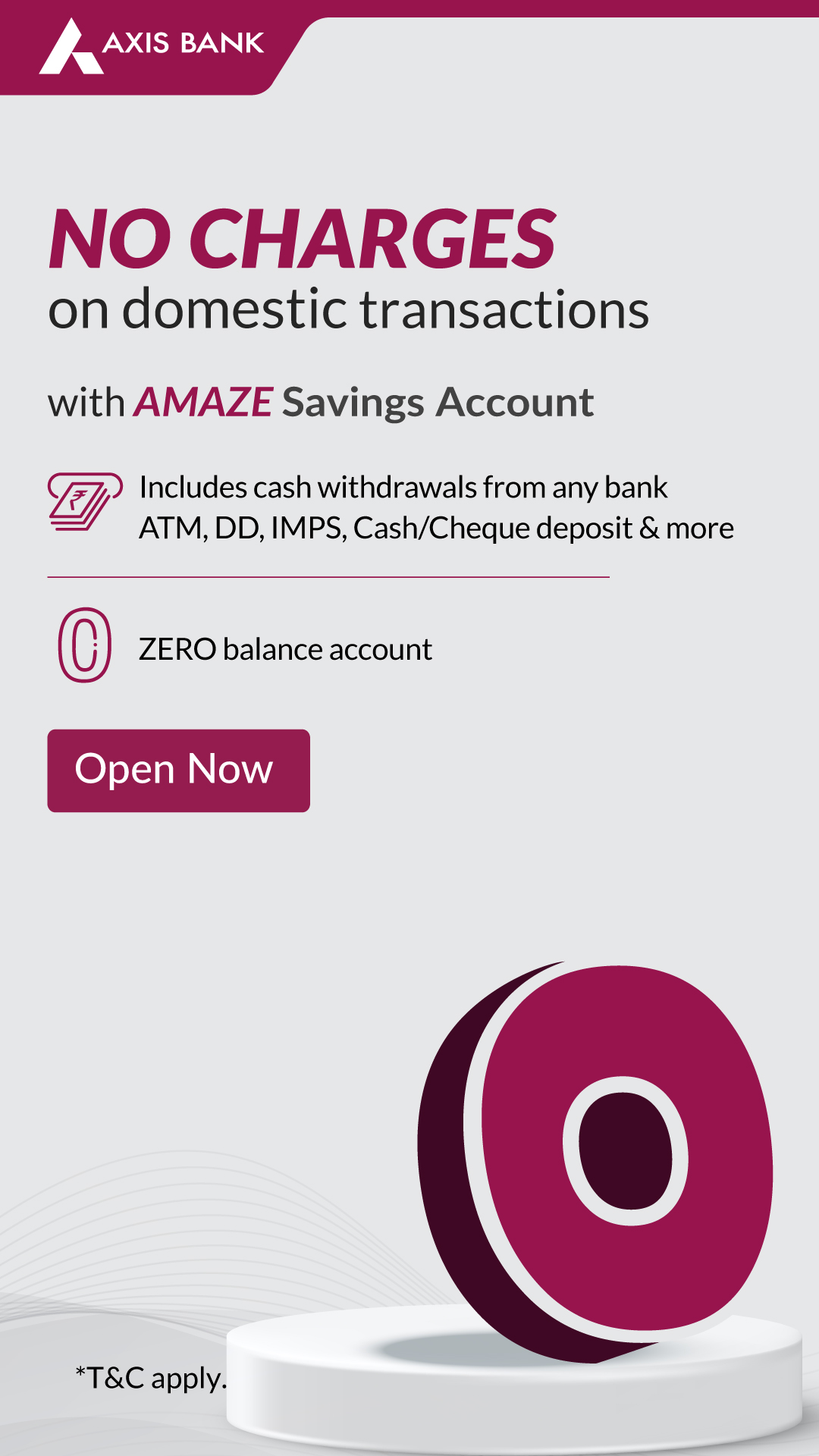 Axis Bank Facebook ad