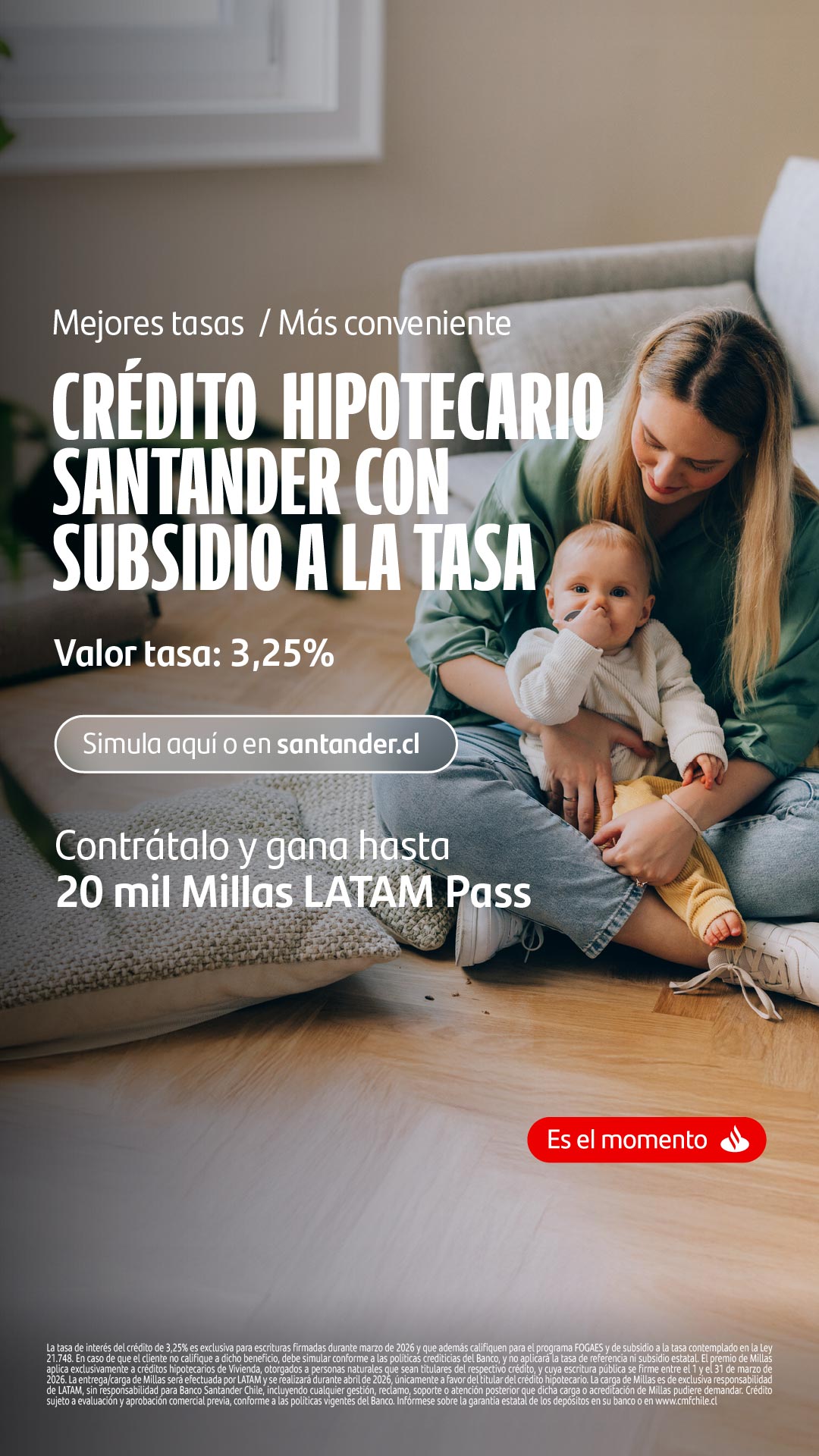 Banco Santander Chile Facebook ad
