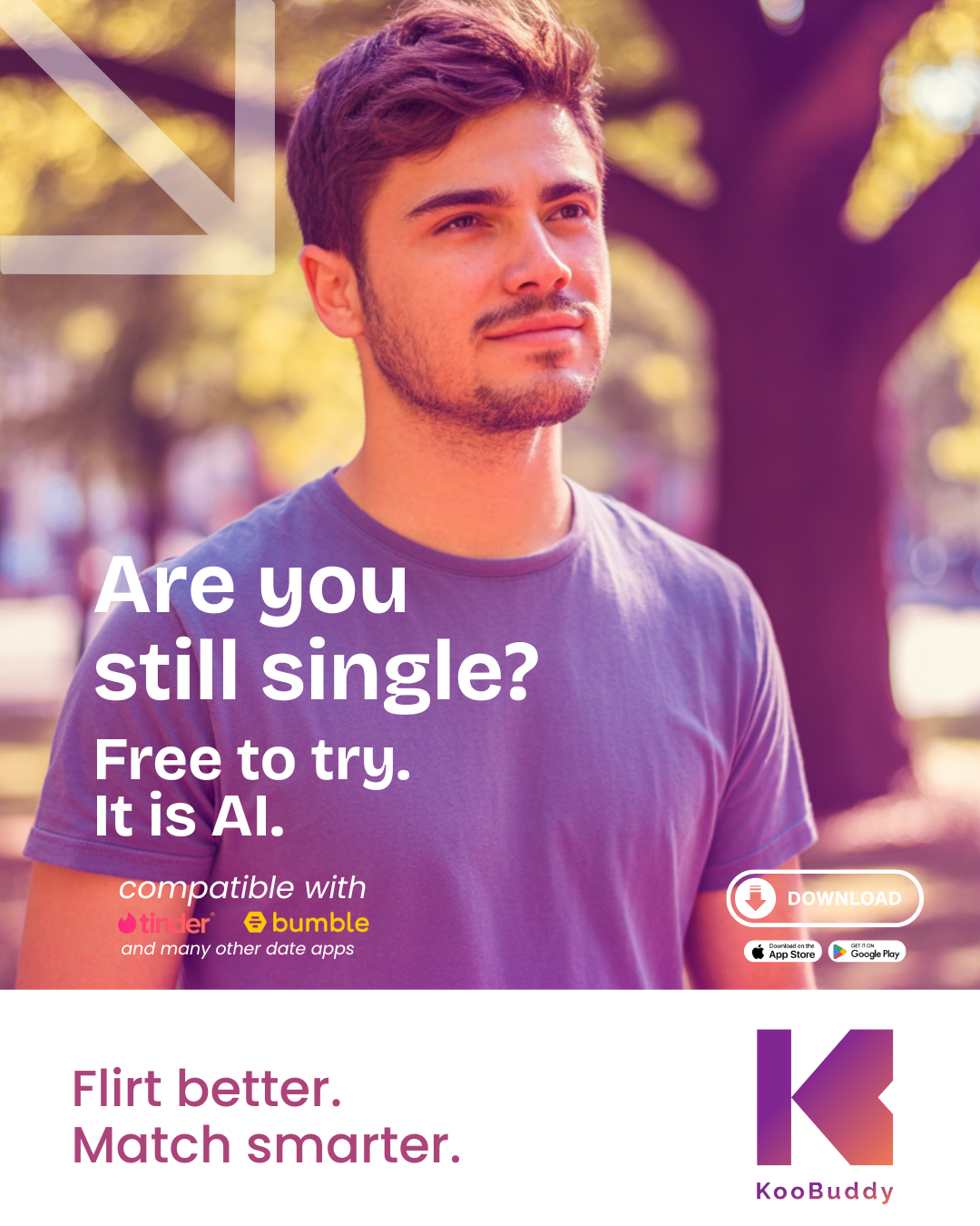KooBuddy AI app Facebook ad: Bad Chats Kill Good Matches