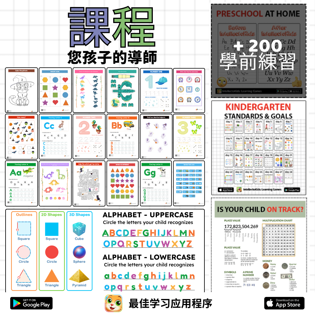 Kids Education - Alphabet, Numbers & More Facebook ad