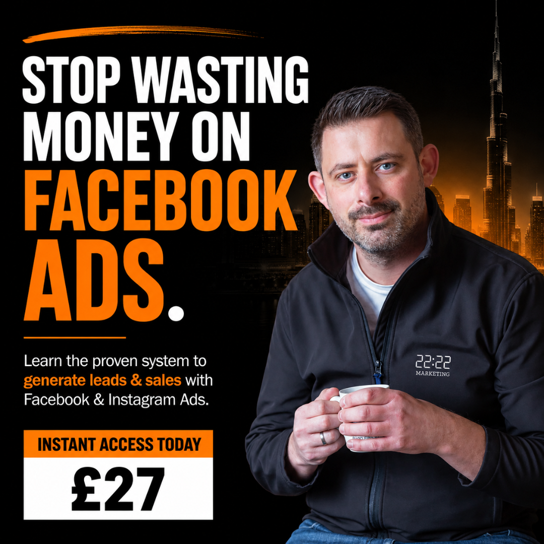 22:22 Marketing Facebook ad