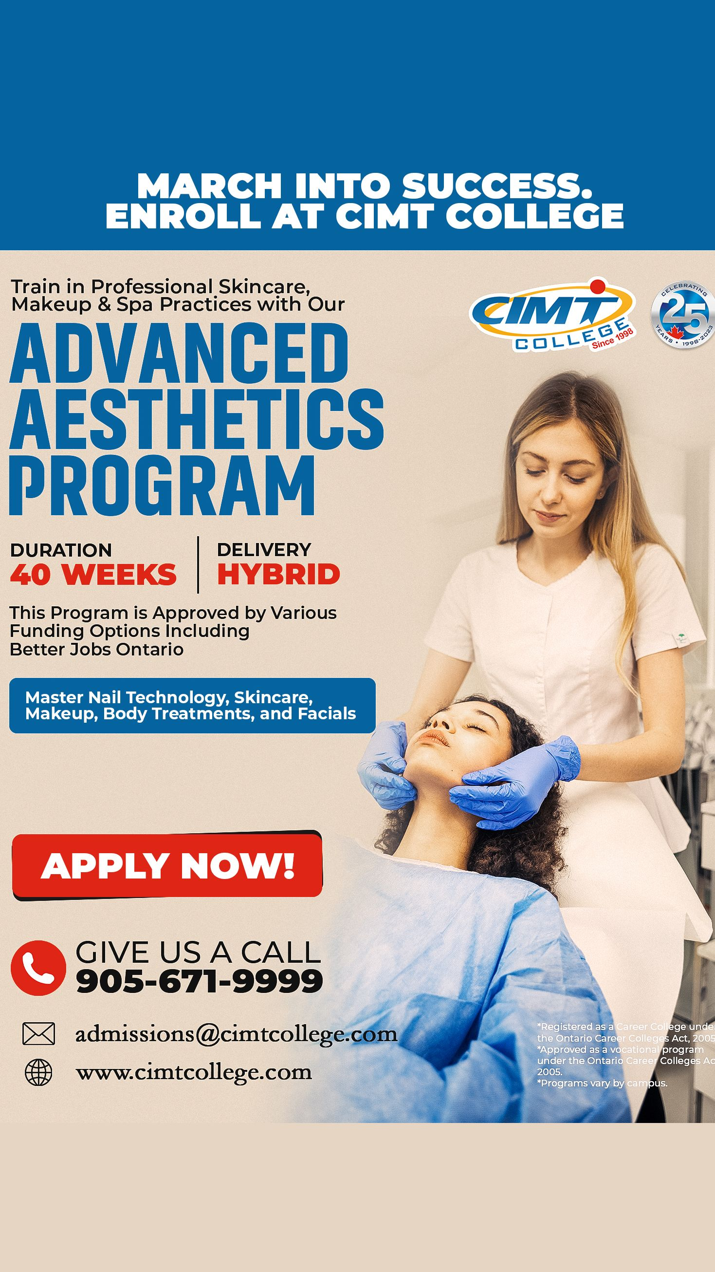 CIMT College Facebook ad