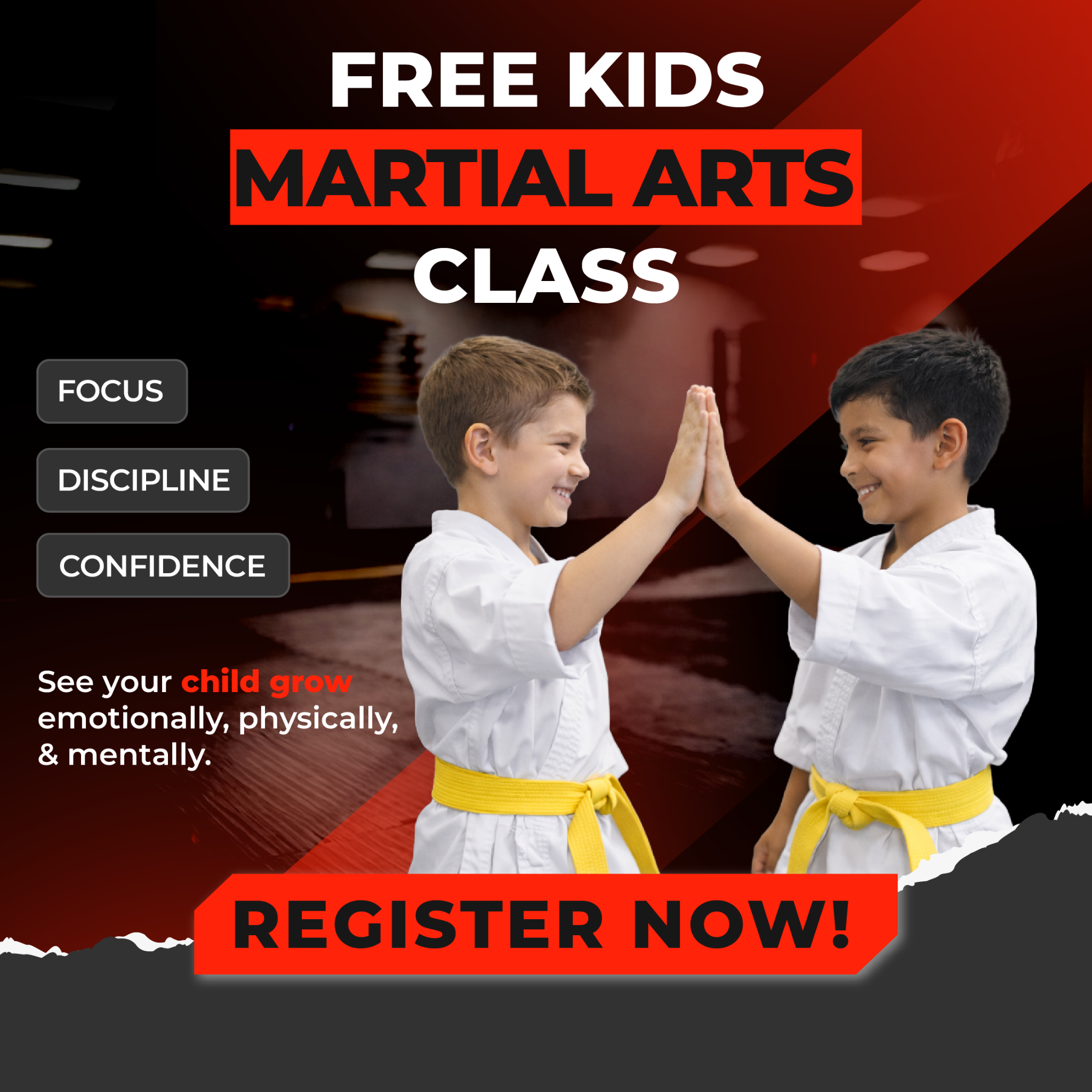 Phoenix Fire Martial Arts Facebook ad