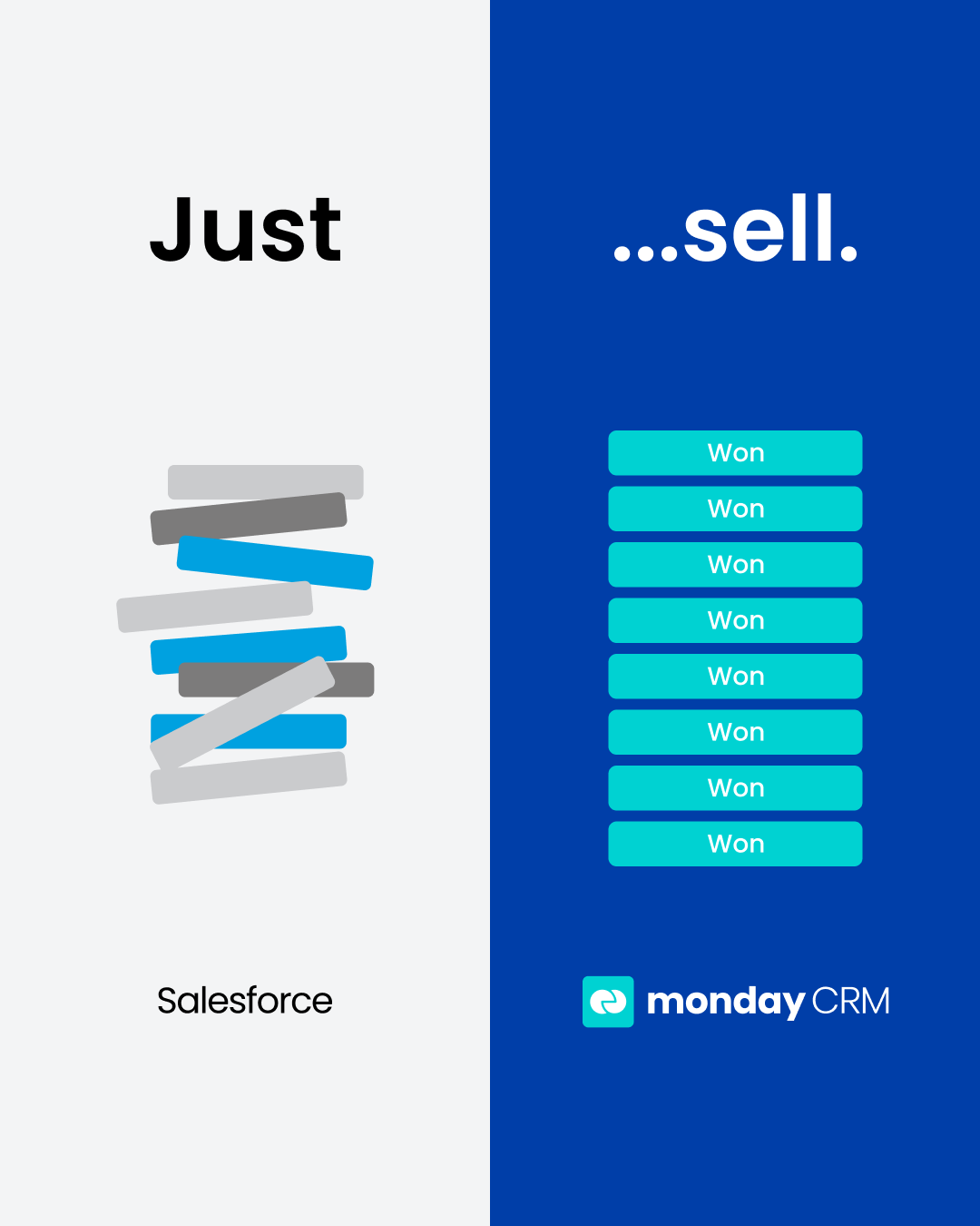 monday CRM Facebook ad