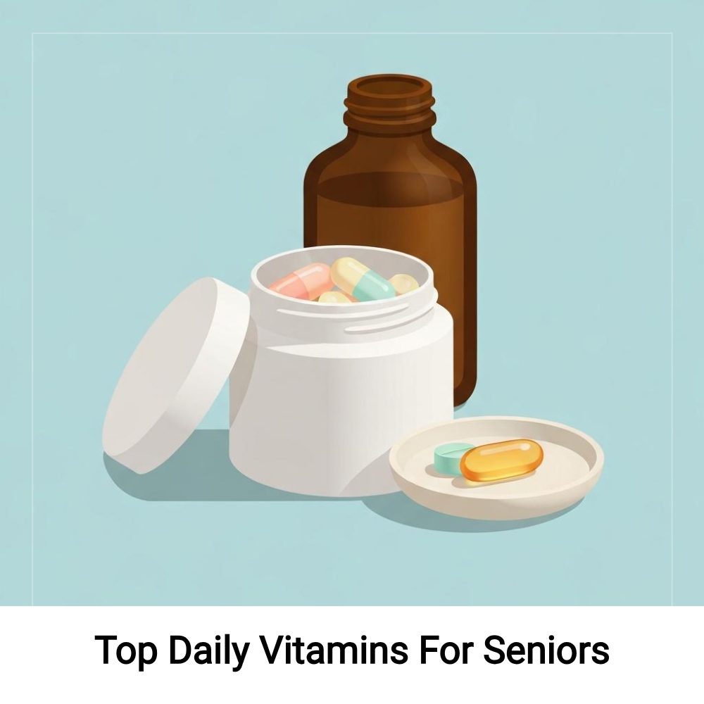 Life - Simplified Facebook ad: Top Daily Vitamins For Seniors.