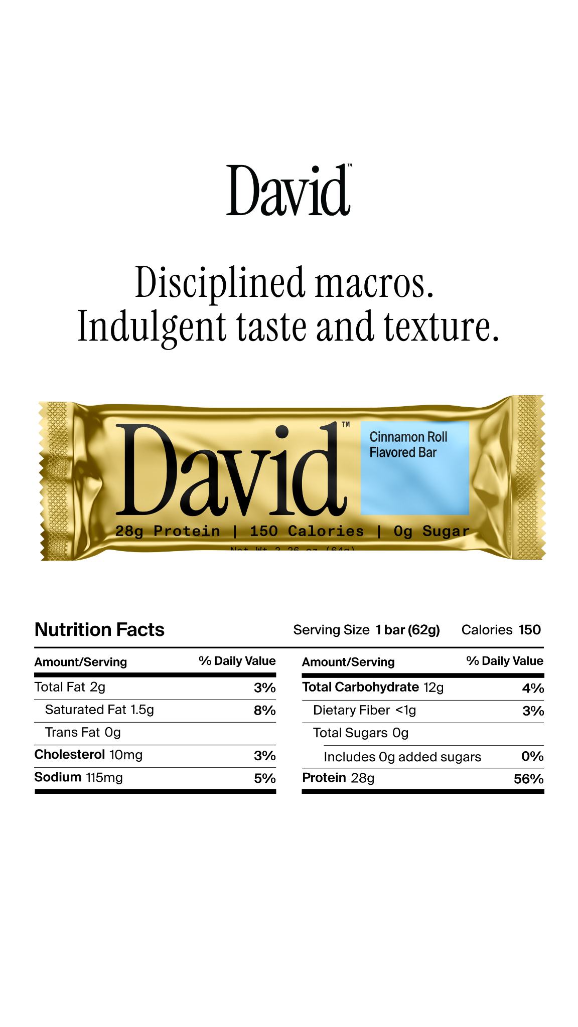 David Protein Facebook ad