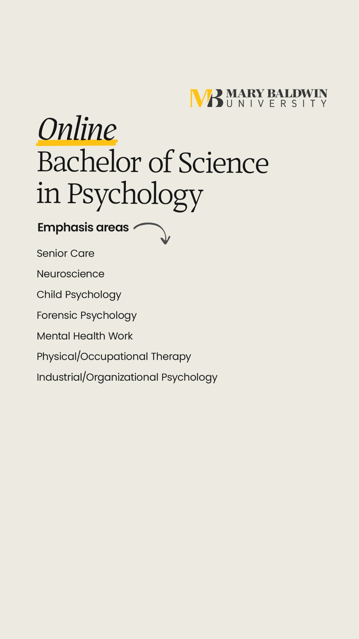 Mary Baldwin University Facebook ad