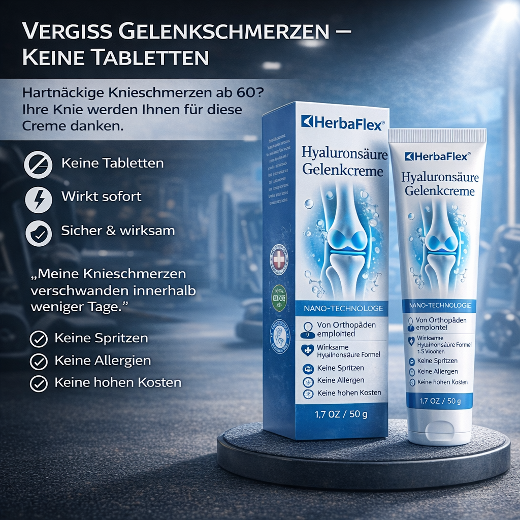VitalGesund Facebook ad: Steife, schmerzende Gelenke? Diese natürliche Creme…