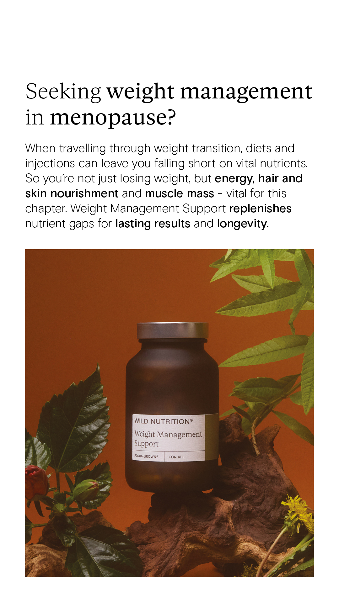 Wild Nutrition Facebook ad