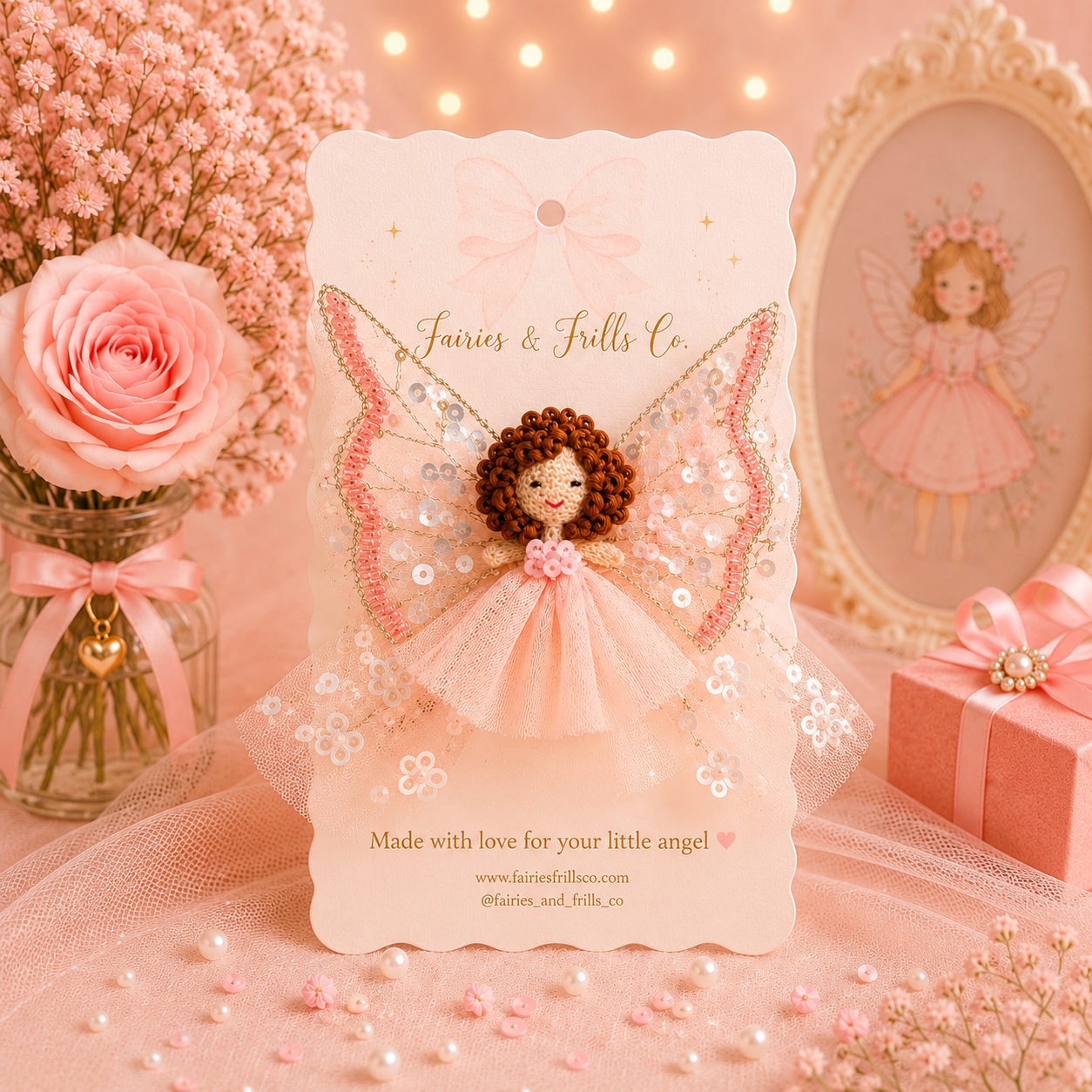 Fairies & Frills Co. Facebook ad: Tiny accessories. Endless magic.