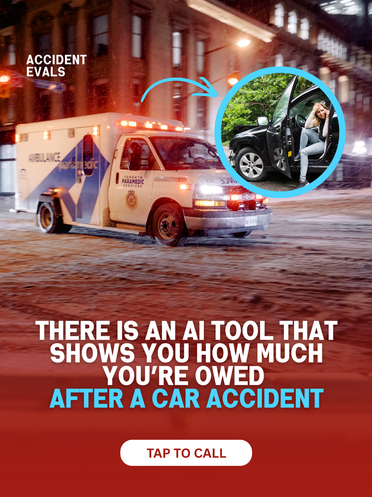 Accident Evals Facebook ad