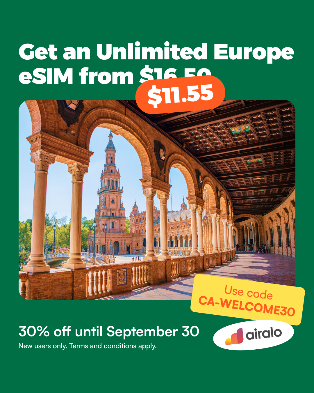Airalo Global eSIM Store Facebook ad