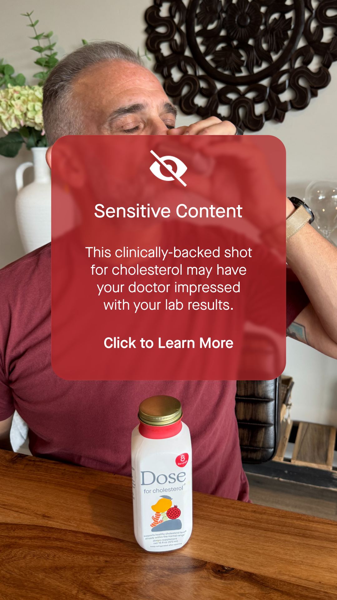 Dose for Cholesterol Facebook ad