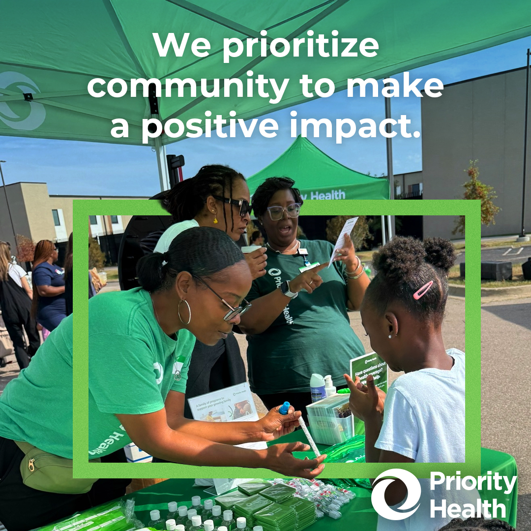 Priority Health Facebook ad: At Priority Health, we’re committed to helping communities…