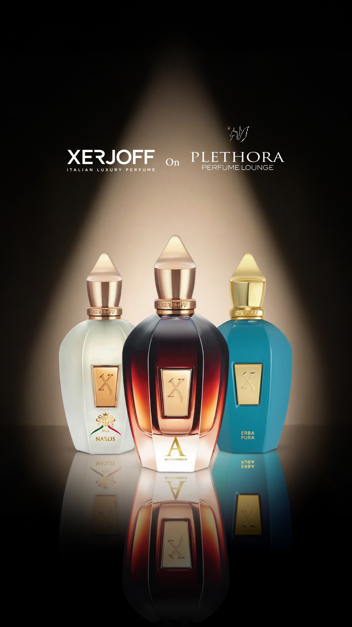 Plethora UAE Facebook ad: Official Retailers for Xerjoff!