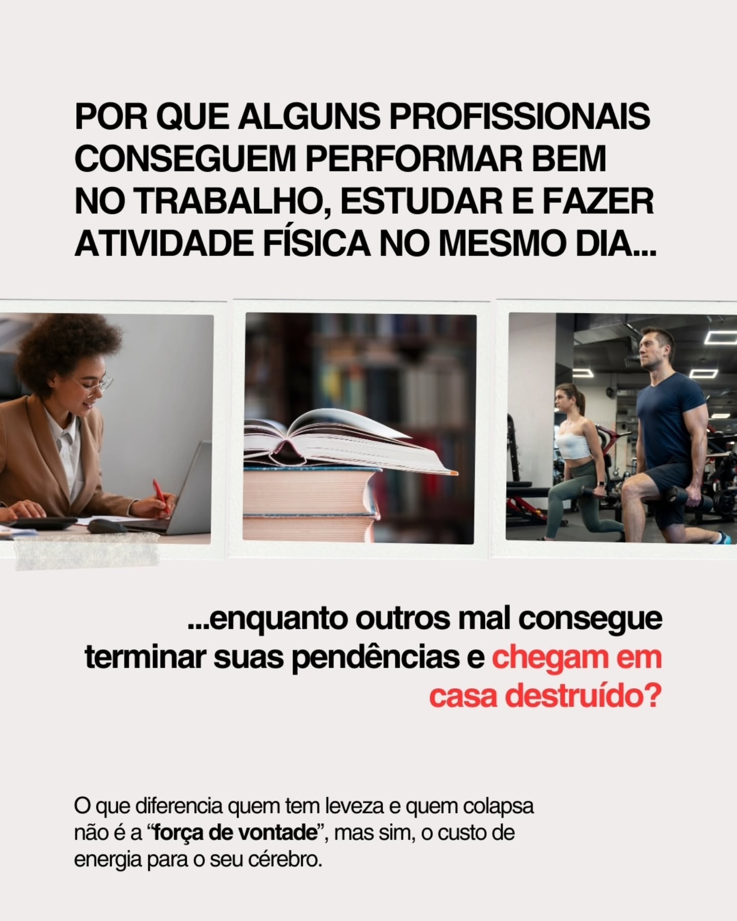 Luã Dias - Inteligência Emocional Facebook ad: Na neurociência comportamental, entendemos que o esforço é…