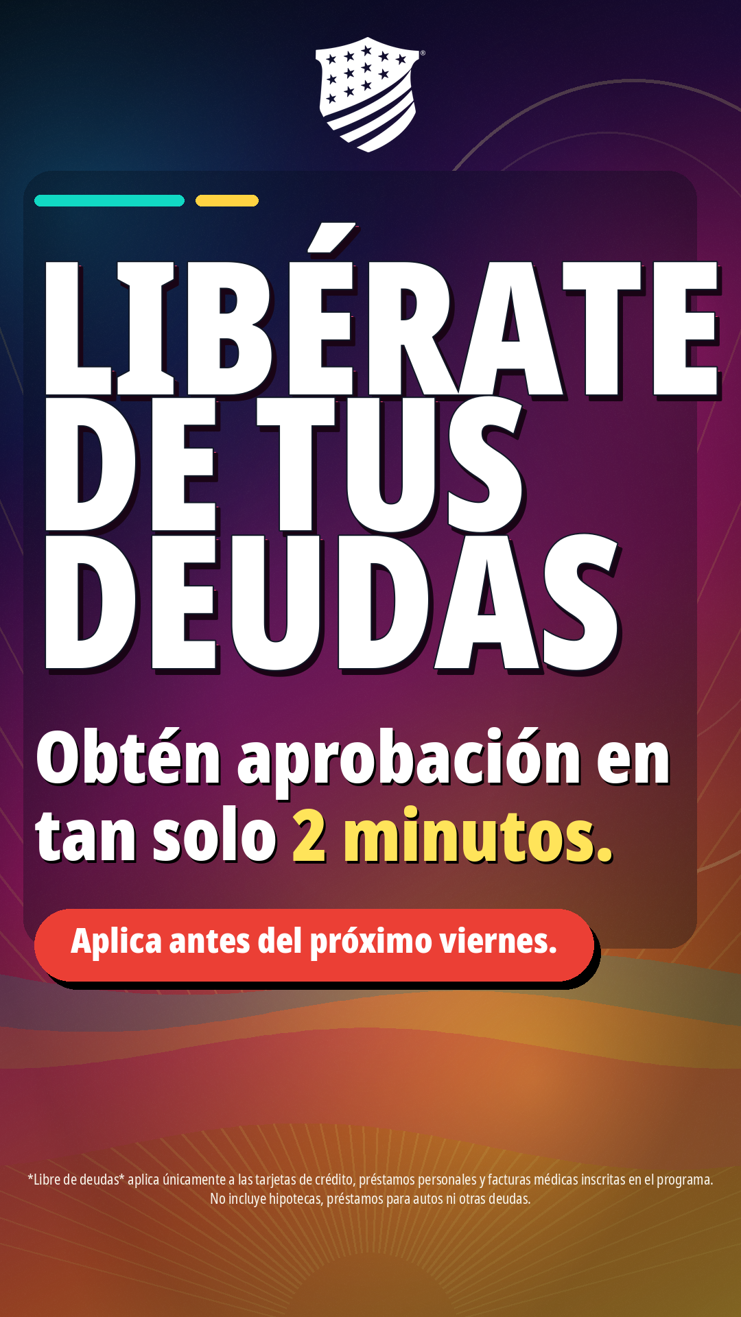 National Debt Relief Facebook ad