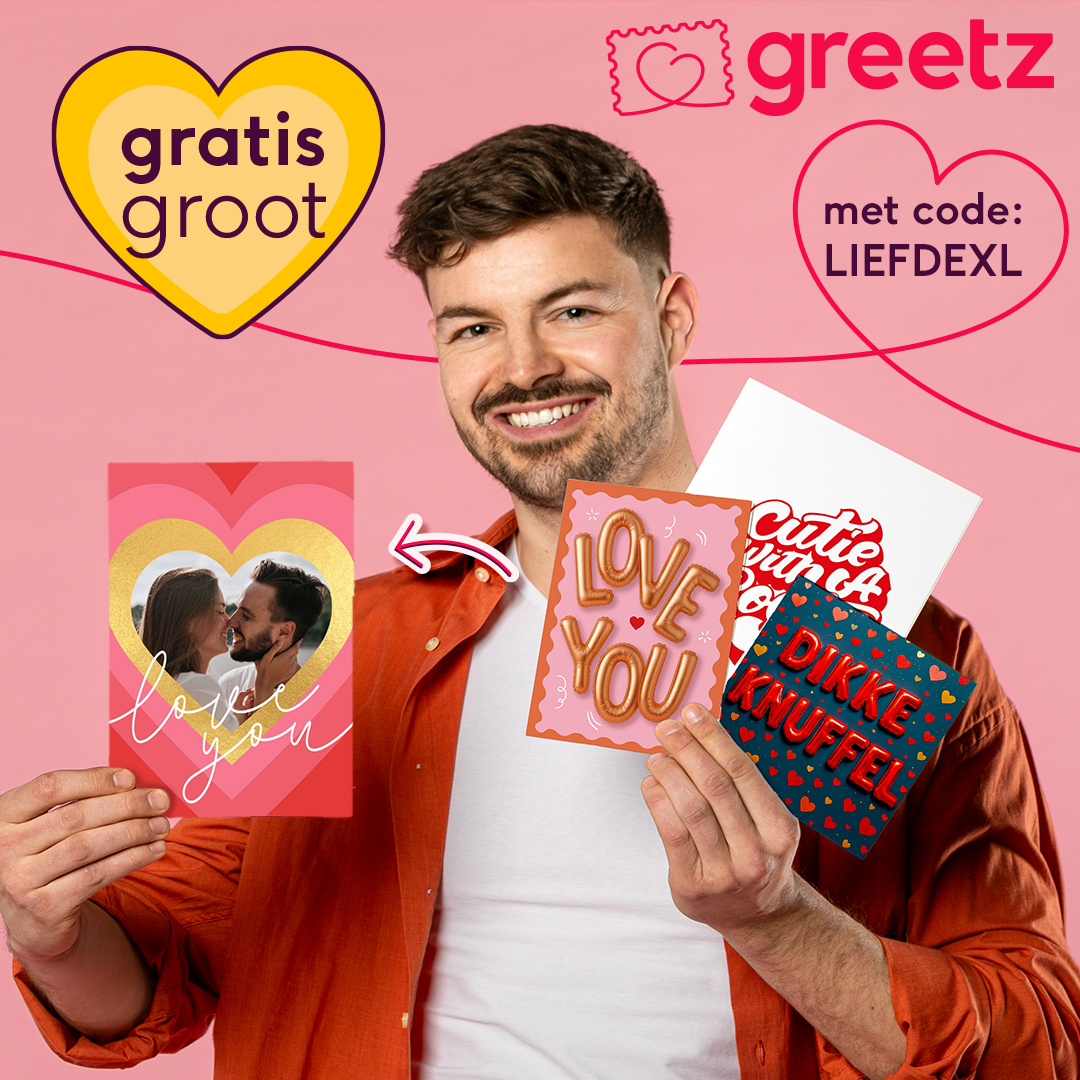 Greetz Facebook ad: Gratis upgrade! Code: LIEFDEXL