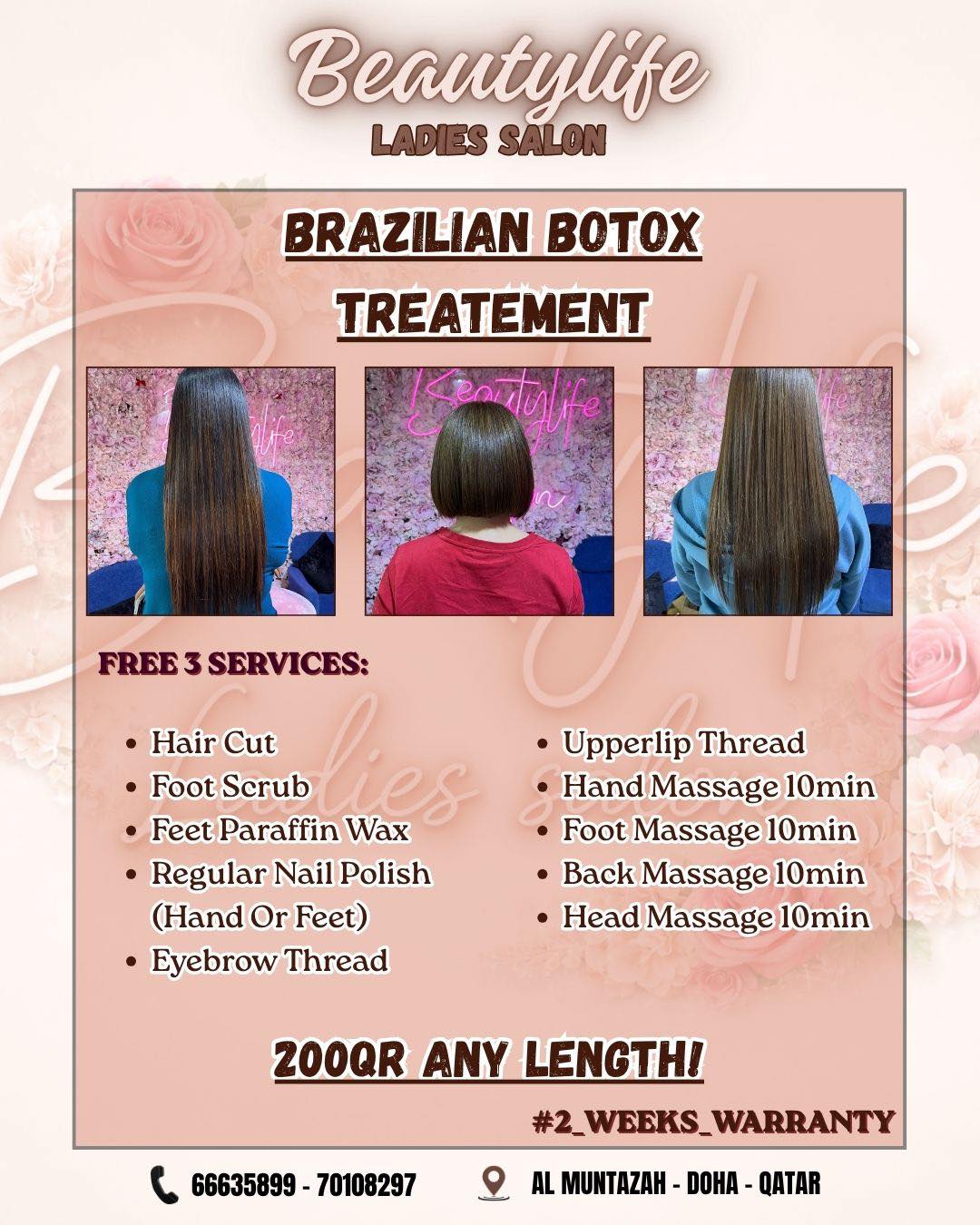 Beauty Life Ladies Salon Facebook ad: April just got better… because YOU deserve a…