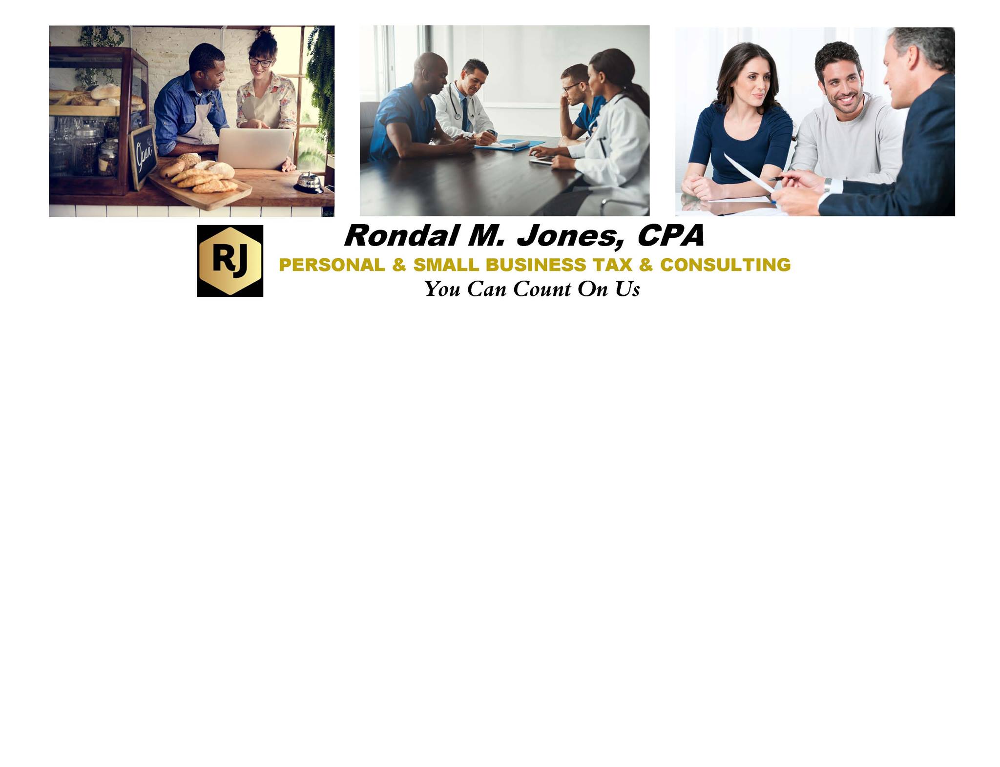 Rondal Maurice Jones, CPA Facebook ad from Mar 9, 2021