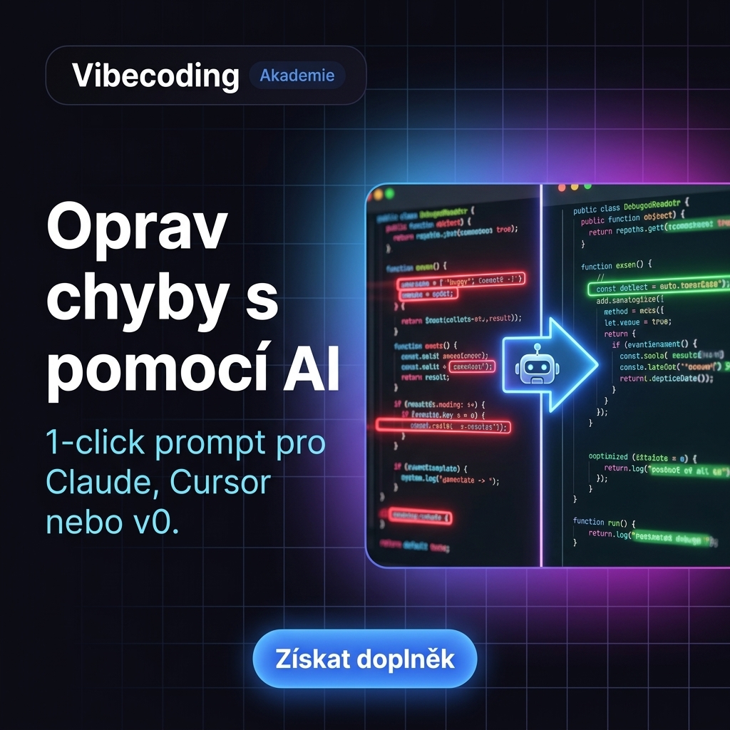 Marek Liška Facebook ad: Oprav chyby na webu s pomocí AI!
