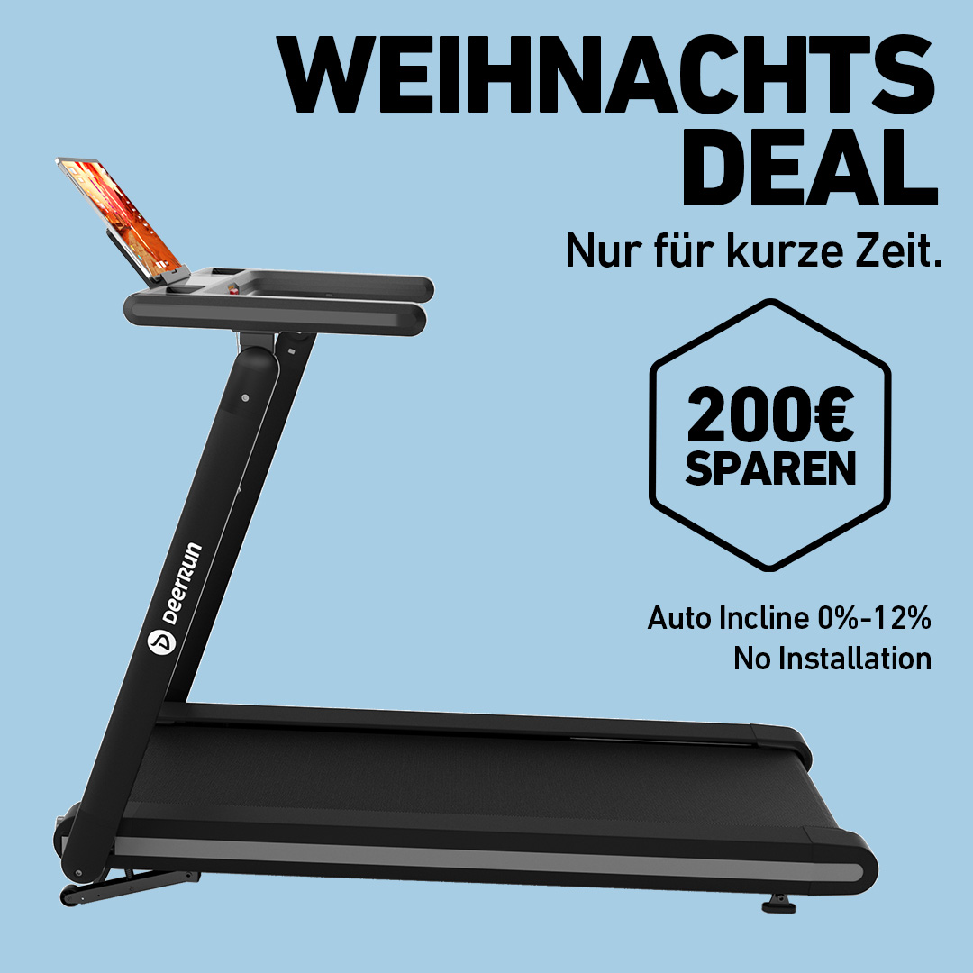 DeerRun-EU Facebook ad: 181 kg Power-Laufband, Jetzt sparen!