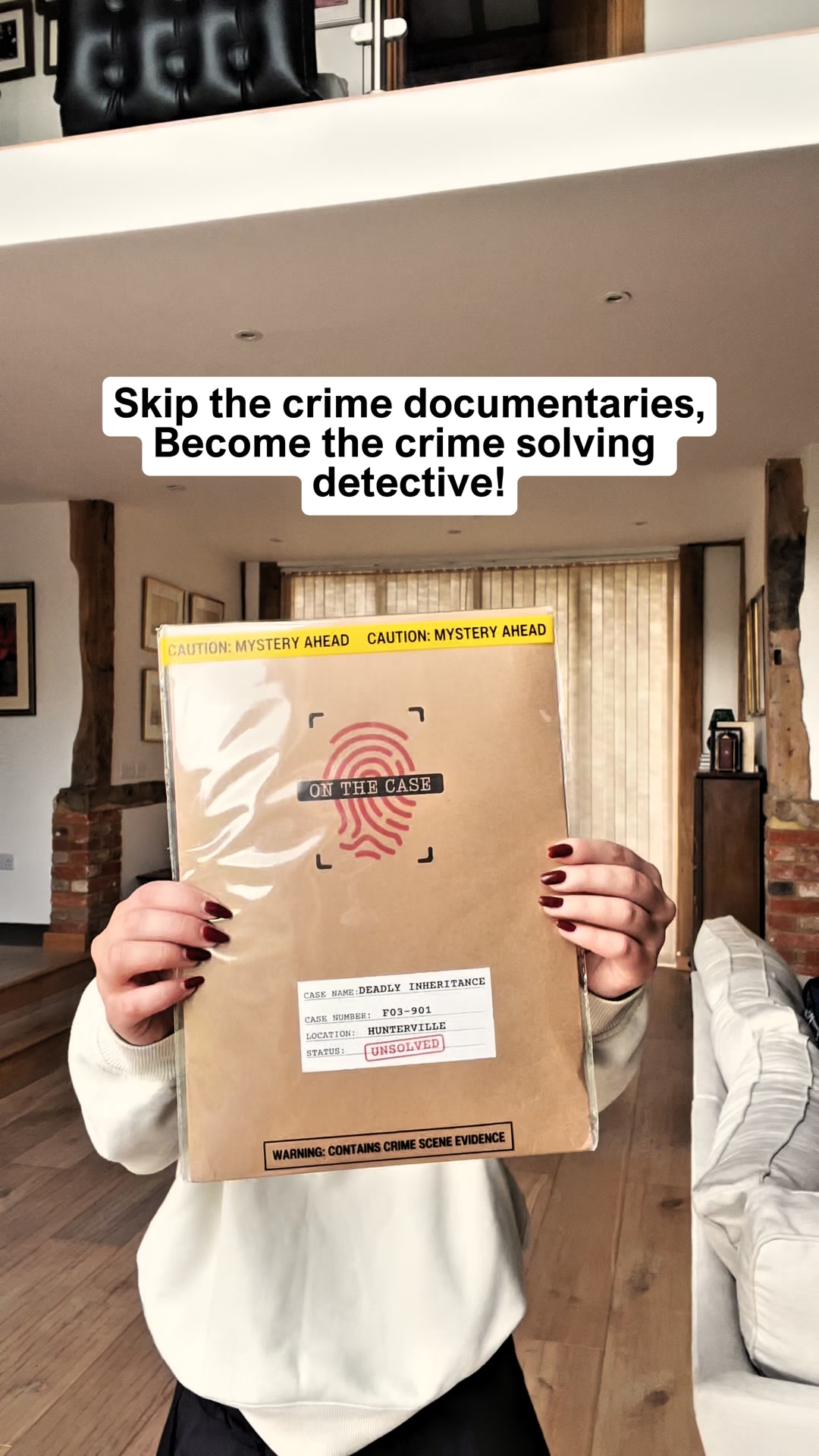 On The Case Facebook ad: Murder Mystery Date Night