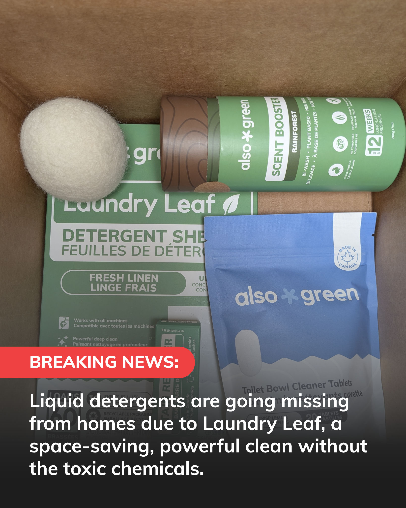 Also Green Facebook ad