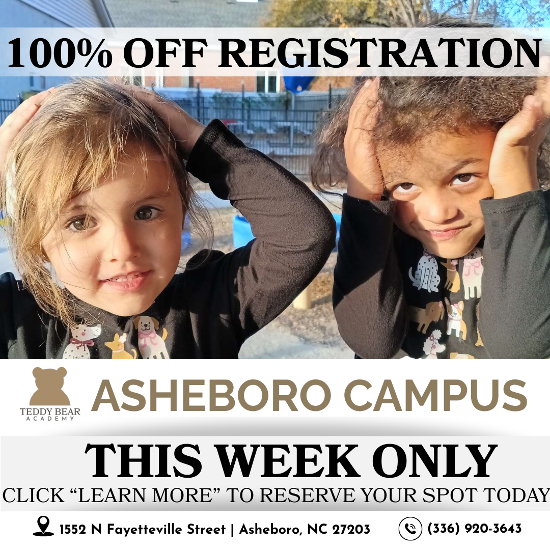 Teddy Bear Academy Facebook ad: Spots Are Filling Fast: Enroll Today!