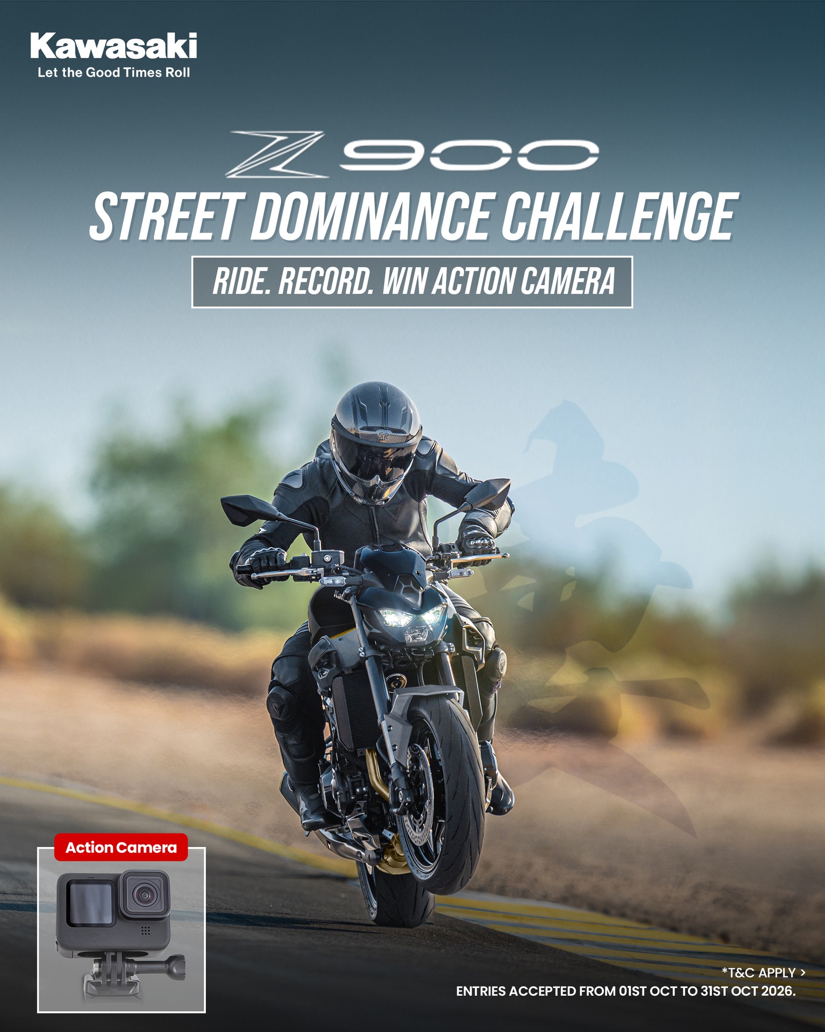 Kawasaki India Facebook ad: Own the Z900.