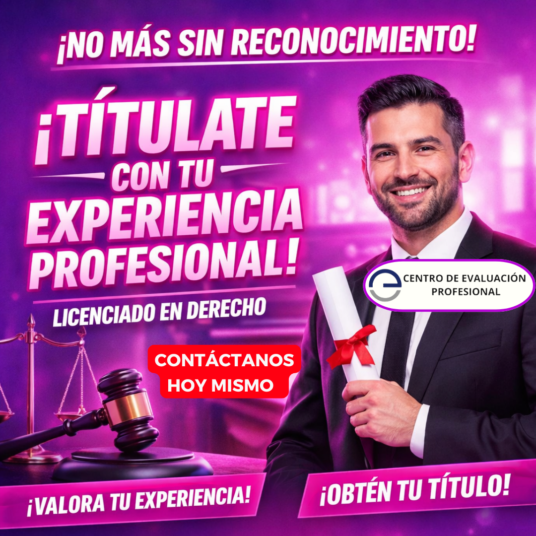 Centro de Evaluación Profesional de los Tuxtlas. Facebook ad: ¡Quiero titularme en Derecho!
