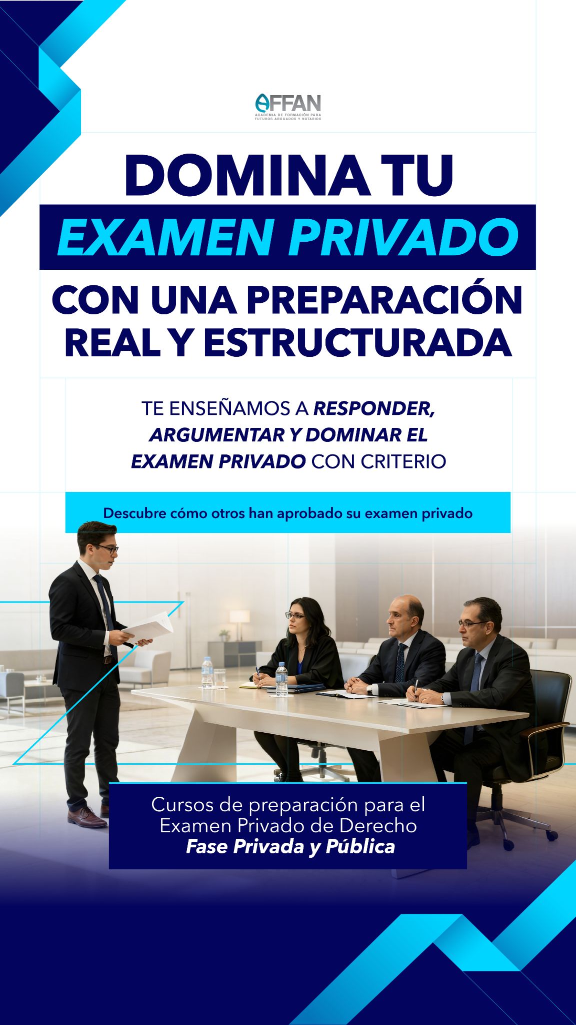 Cursos de preparación para exámenes privados de Derecho AFFAN Facebook ad from Jul 2, 2026