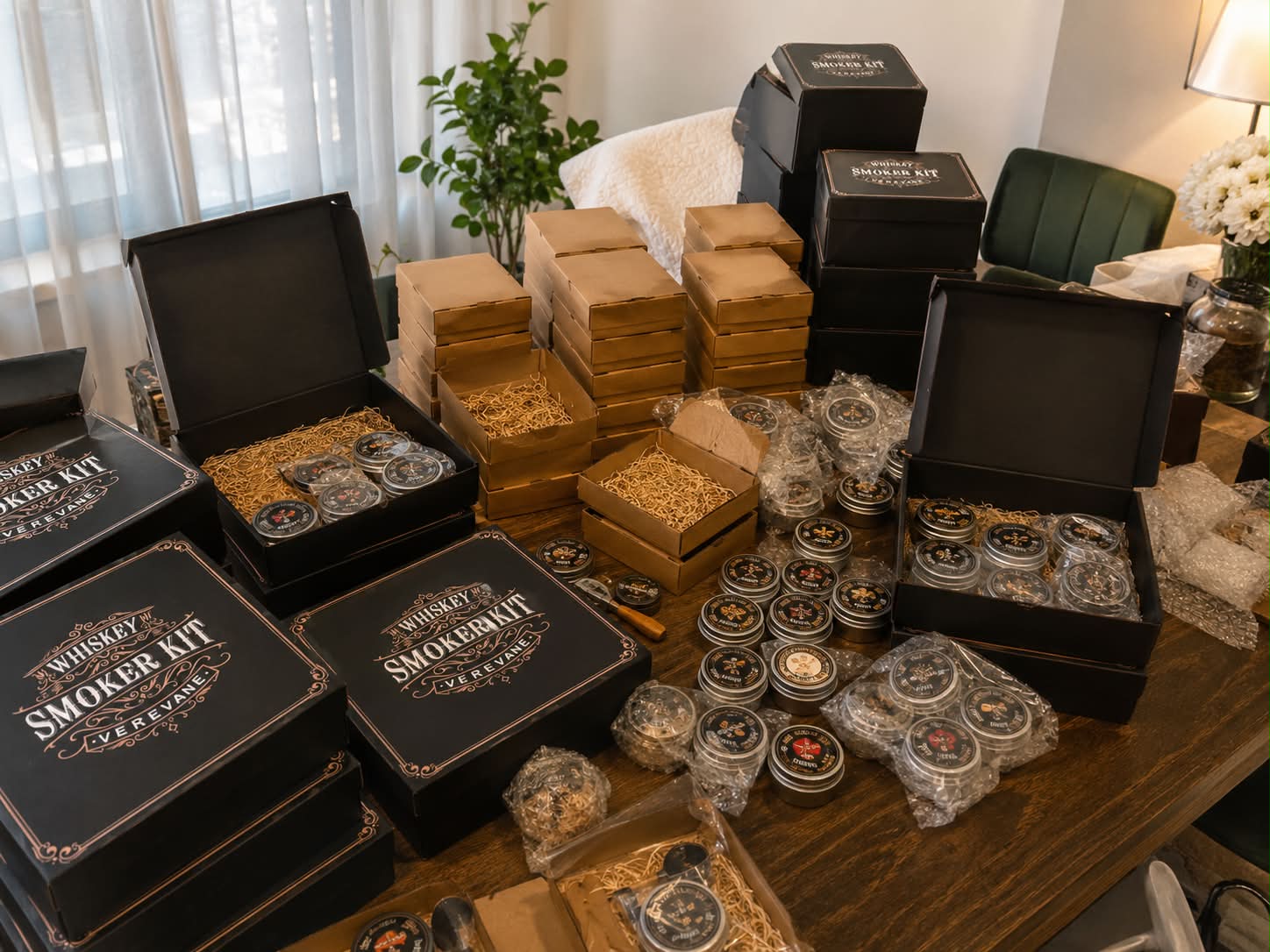 Whiskey Smoker Kit & Hookah’s - ვისკის შესაბოლი ნაკრები და ჩილიმები Facebook ad: მარაგები შეივსო