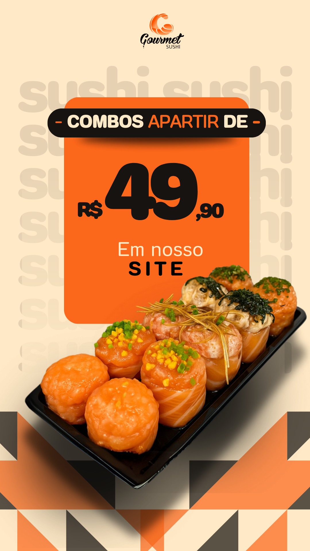 Gourmet Sushi Facebook ad